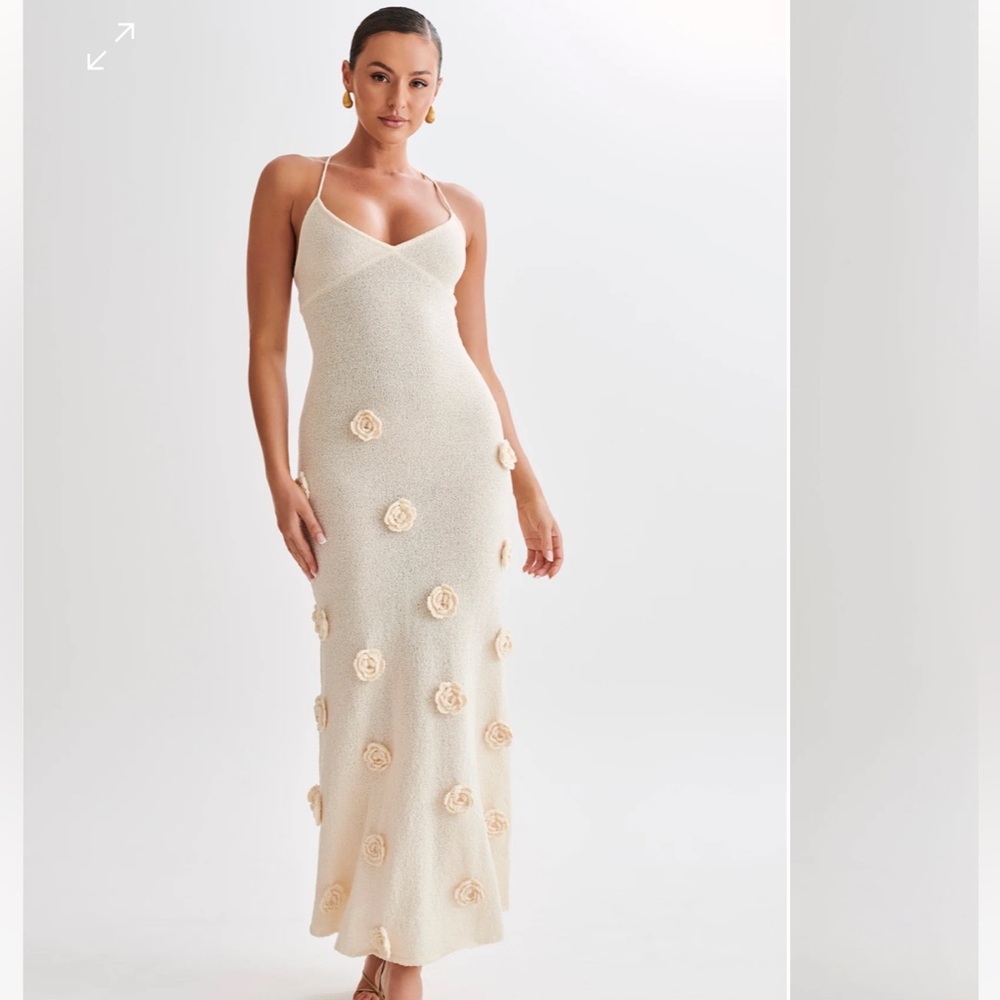 Meshki Suki knit maxi dress with flowers